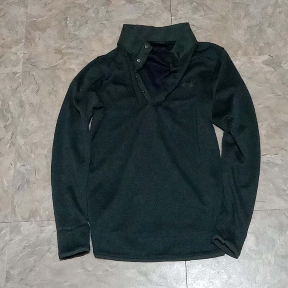 Under Armour Men's Forest Green Long Sleeve Shirt - Picture 7 of 13